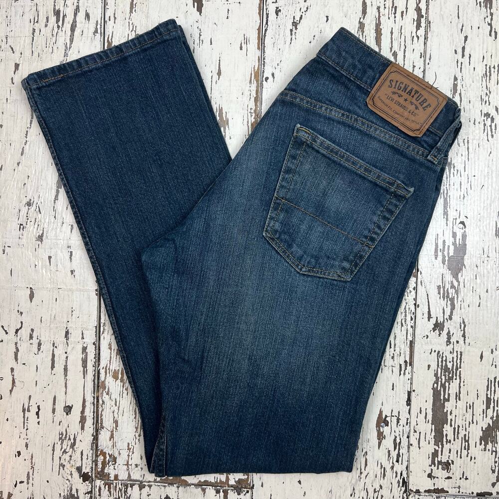 Levi’s Signature by Levi Strauss straight leg stretch Jeans men’s 34x34 med wash